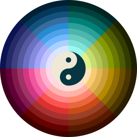 An image displaying the hues of the Solarized Expanded color palette.